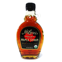 MCLURE'S ORGANIC PURE MAPLE SYRUP GRADE A DARK AMBER