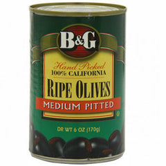 B&G RIPE MEDIUM OLIVES PITTED