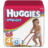 HUGGIES SNUG & DRY MEGA PACK DIAPERS #4