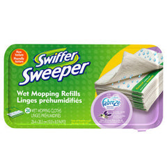 SWIFFER WET MOPPING REFILLS WITH FEBREZE FRESHNESS LAVENDER VANILLA AND COM