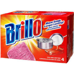 BRILLO RED SOAP -4 PADS