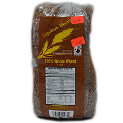 SIGNATURE BREADS 100% WHOLE WHEAT