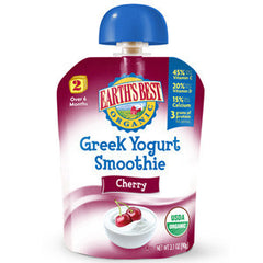 EARTH'S BEST ORGANIC GREEK YOGURT SMOOTHIE CHERRY BABY FOOD