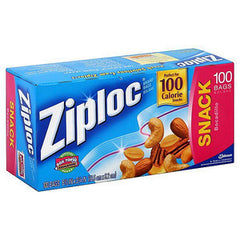 ZIPLOC SNACK BAGS 100 BAGS