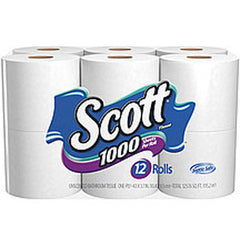 SCOTT WHITE BATH TISSUE 12 PACK