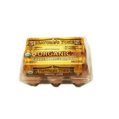 NATURE'S YOKE ORGANIC CAGE FREE LARGE BROWN EGGS