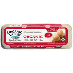 ORGANIC VALLEY ORGANIC LARGE BROWN EGGS