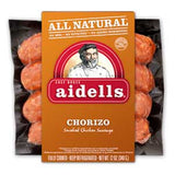 AIDELLS ALL NATURAL CHORIZO SMOKED CHICKEN SAUSAGE