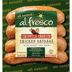 AL FRESCO ALL NATURAL CHIPOTLE CHORIZO  CHICKEN SAUSAGE