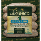 AL FRESCO ALL NATURAL SPINACH & FETA CHICKEN SAUSAGE