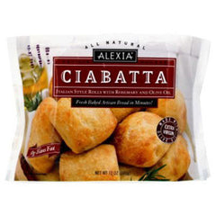 ALEXIA ALL NATURAL ARTISAN CIABATTA ROSEMARY & OLIVE OIL