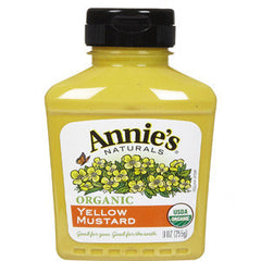 ANNIE'S ORGANIC YELLOW MUSTARD