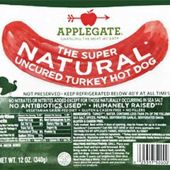 APPLEGATE THE  SUPER NATURAL UNCURED BEEF HOT DOG