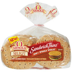 ARNOLD 100% WHOLE WHEAT SANDWICH THINS