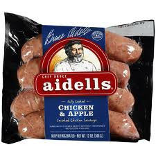 AIDELLS ALL NATURAL CHICKEN & APPLE SMOKED CHICKENSAUSAGE