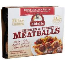 AIDELL'S CHICKEN & TURKEY MEATBALLS ZESTY ITALIAN STYLE