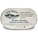 BAR HARBOR SKINLESS BONELESS SMOKED SARDINE FILLETS