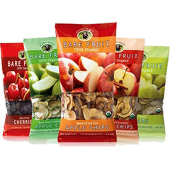 BARE FRUIT 100% ORGANIC CINNAMON APPLE CHIPS - GLUTEN FREE - SUGAR FREE