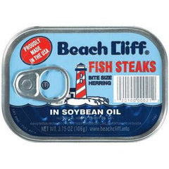 BEACH CLIFF FISH STEAKS IN SOYBEAN OIL