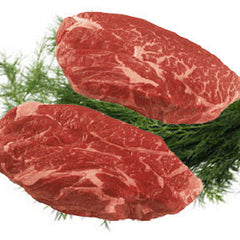 GRASS - FED BEEF LOCALLY RAISED SLOPE FARMS CHUCK FOR STEAK