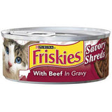 FRISKIES SAVORY SHREDS WITH BEEF IN GRAVY