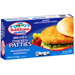 BELL & EVANS AIR CHILLED BREAD CHICKEN PATTIES