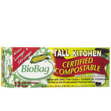 BIO BAG TALL KITCHEN BAGS CERTIFIED COMPOSTABLE 13 GALLONS