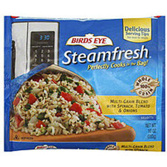 BIRDS EYE STEAMFRESH MULTI GRAIN BLEND WITH SPINACH TOMATO & ONIONS