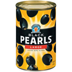 BLACK PEARL LARGE PITTED OLIVES