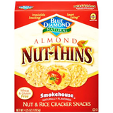 BLUE DIAMOND NATURAL ALMOND NUT THINS SMOKEHOUSE NUT & RICE CRACKERS