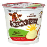 BROWN COW ALL NATURAL STRAWBERRY ON THE BOTTOM YOGURT