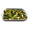 BRUSSELS SPROUTS, BRUSSEL SPROUTS, SHALLOTS, TARRAGON, GARLIC OIL, SALT AND PEPPER