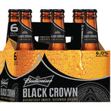 BUDWEISER BLACK CROWN GOLDEN AMBER LAGER BEER