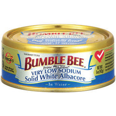 BUMBLE BEE LOW SODIUM SOLID WHITE ALBACORE IN WATER