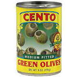 CENTO MEDIUM PITTED GREEN OLIVES