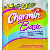 CHARMIN BASIC TOILET PAPER 12 PACK