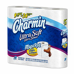 CHARMIN ULTRA SOFT 9 PACK- MEGA ROLLS