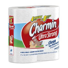 CHARMIN ULTRA STRONG 4=8 REGULAR ROLLS BATHTOOM TISSUE