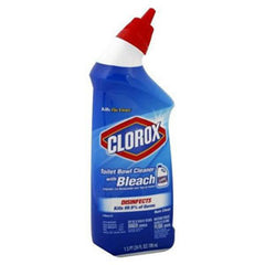 CLOROX         DISINFECTS WITH BLEACH RAIN CLEAN  TOILET BOWL