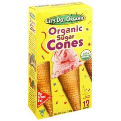 LETS DO ORGANIC ORGANIC ICE CREAM CONES