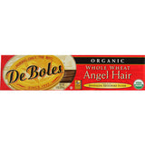 DE BOLES ORGANIC WHOLE WHEAT ANGEL HAIR