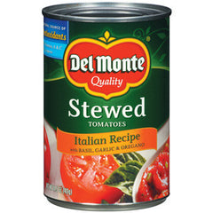 DEL MONTE STEWED TOMATOES ITALIAN RECIPE WITH BASIL  GARLIC AND OREGANO