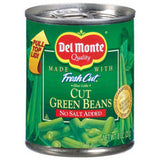 DEL MONTE NO SALT CUT GREEN BEANS