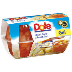 DOLE MIXED FRUIT IN PEACH GEL 4 PACK