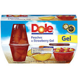 DOLE PEACHES IN STRAWBERRY GEL 4 PACK