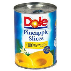 DOLE PINEAPPLE SLICES NO SUGAR ADDED