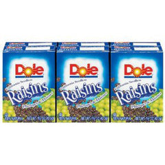 DOLE RAISINS SEEDLESS 6PK