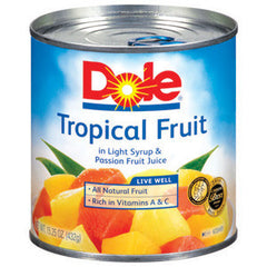 DOLE TROPICAL MIXED FRUIT IN LIGHT SYRUP