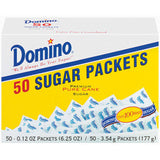 DOMINO SUGAR PACKETS 50 CT BOX