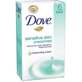 DOVE SENSITIVE SKIN UNSCENTED BAR SOAP